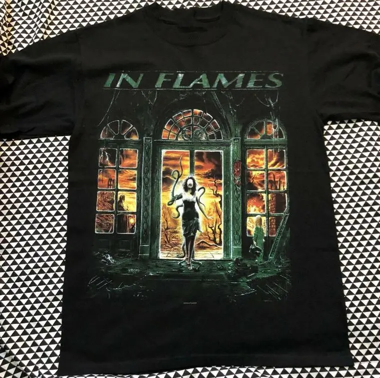 

Vintage 2008 IN FLAMES Whoracle Cotton Black Men All Size T-shirt