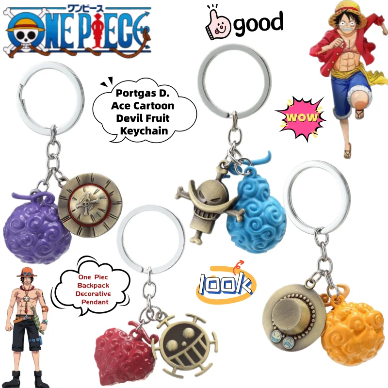 

One Piec Portgas·D·Ace мультфильм анимация периферийные устройства дьявол фрукты брелок креативный двумерный рюкзак декоративный кулон