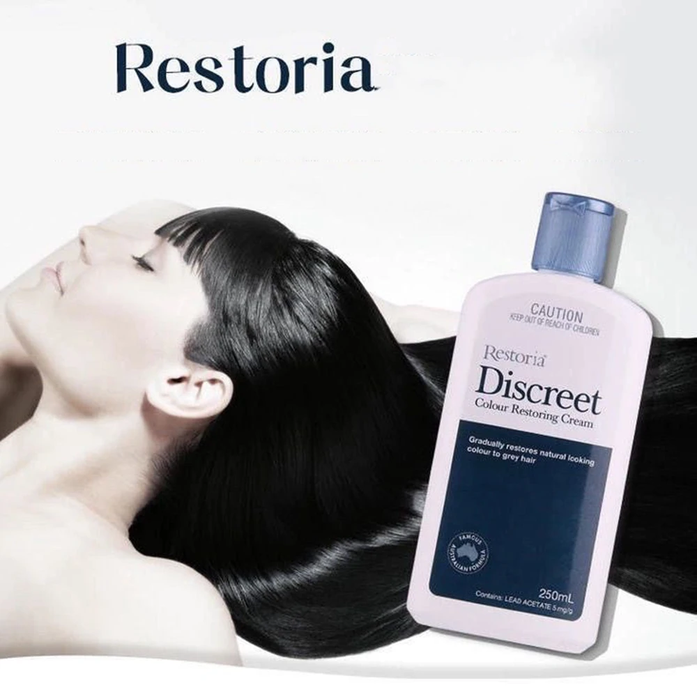 Original Restoria Discreet Colour Restoring Lotion Hair Care 250ml Reduce Hair For Men And Women Hair Treatments