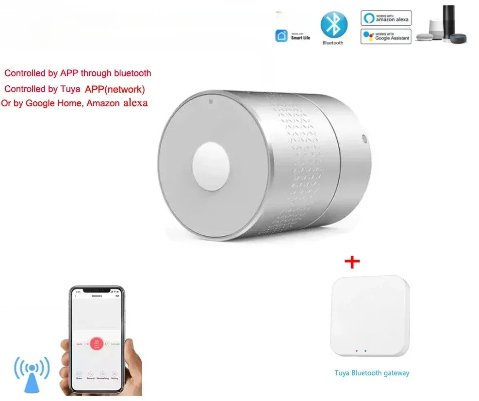 New Arrival M532  APP Nuki style Not Cut Lock cylinder  Home Fingerprint Smart Door Lock