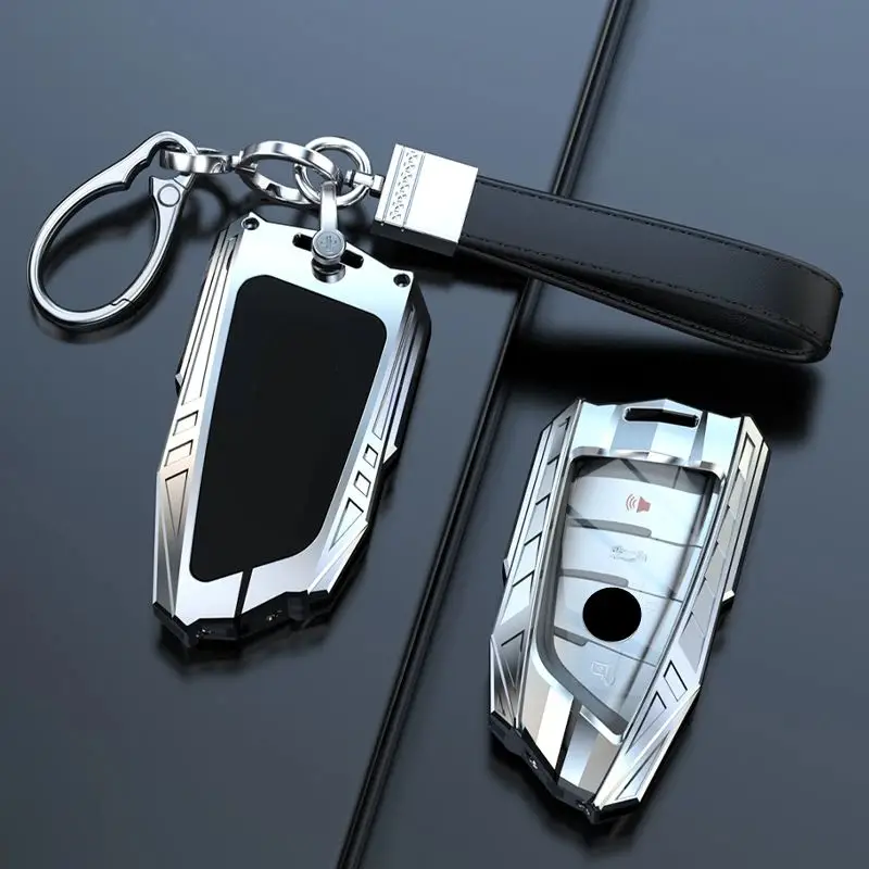 

Metal Car Remote Key Case Cover Shell Holder Fob For BMW 225i 325i 530i X1 i3 iX3 X5 120i X2 740i 840i i7 X6 X7 3 5 Series 2024