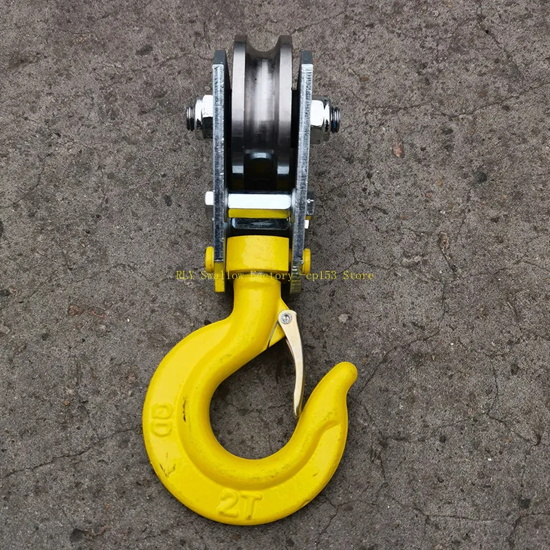 Lifting pulley Low headroom Wire rope Electric hoist Lower hook Steel wheel bearing Ring hook crane