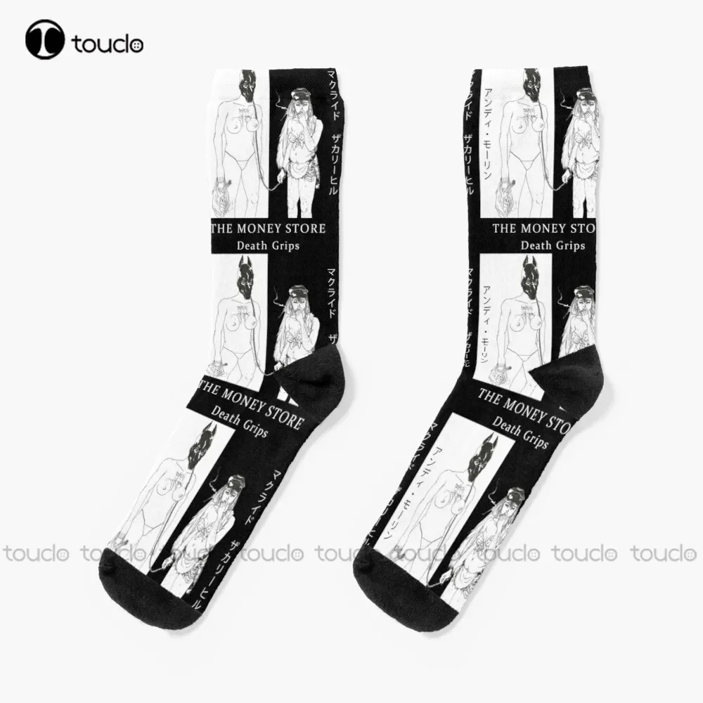 The Money Store Design Socks Men Athletic Socks Christmas Gift Unisex Adult Teen Youth Socks Custom 360° Digital Print Women Men