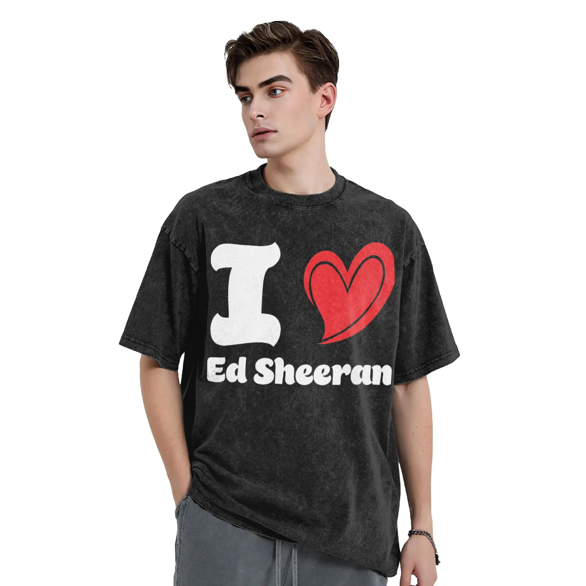 

Футболки Azizaam Ed Sheeran в стиле хип-хоп, потертая футболка большого размера с короткими рукавами, винтажная футболка для мужчин и женщин, топы, уличная футболка с рисунком