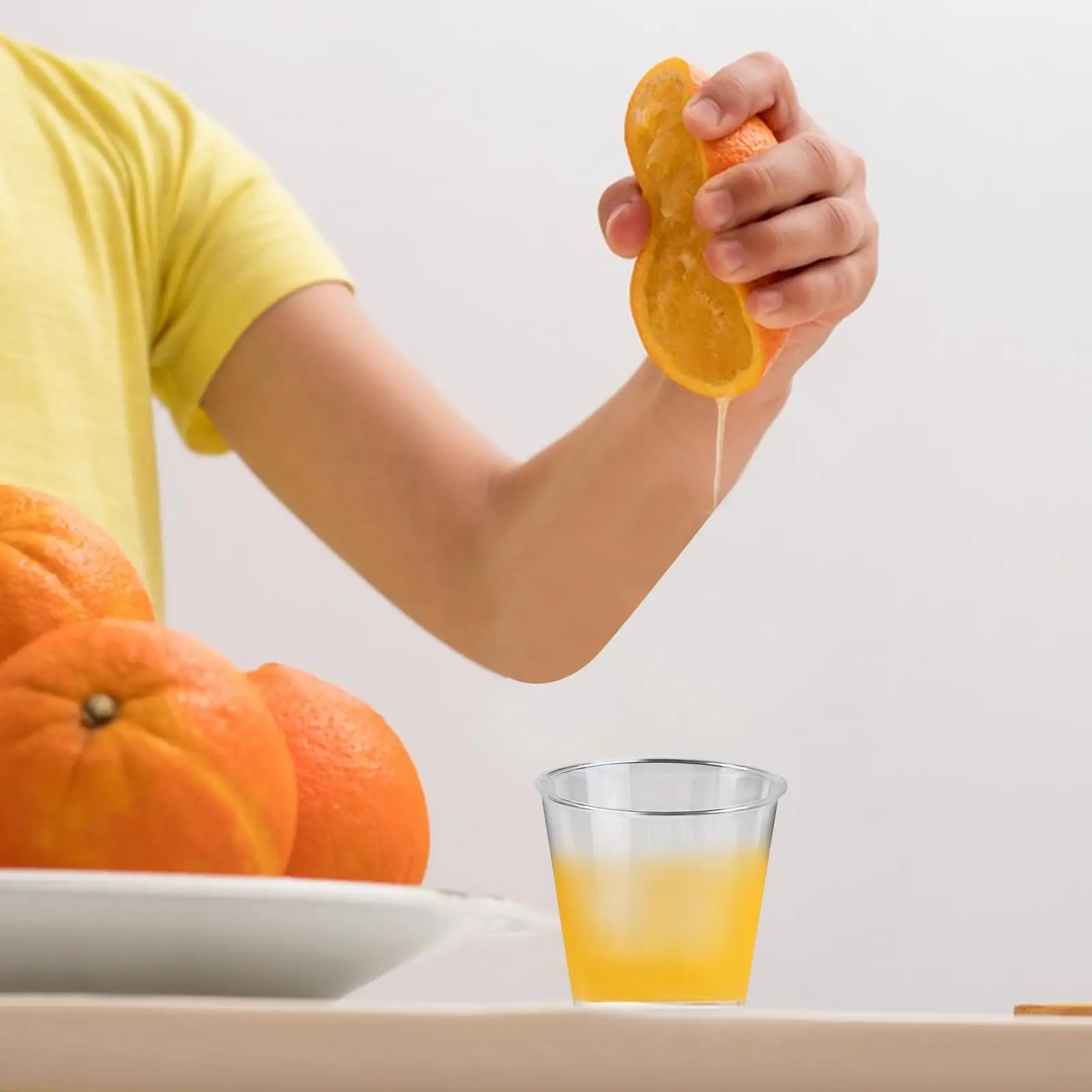 200 قطعة 30 مللي نظارات بلاستيكية شفافة قابلة لإعادة الاستخدام للحفلات/الزفاف/الحانات #5