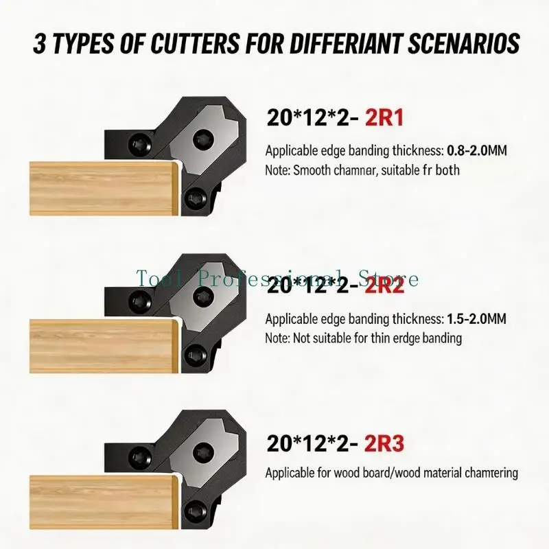 57QF Professional Aluminum And Wood Deburring Tool Edges Finisher For Smooth Brims With Ergonomic Handle And Accuracy Blade