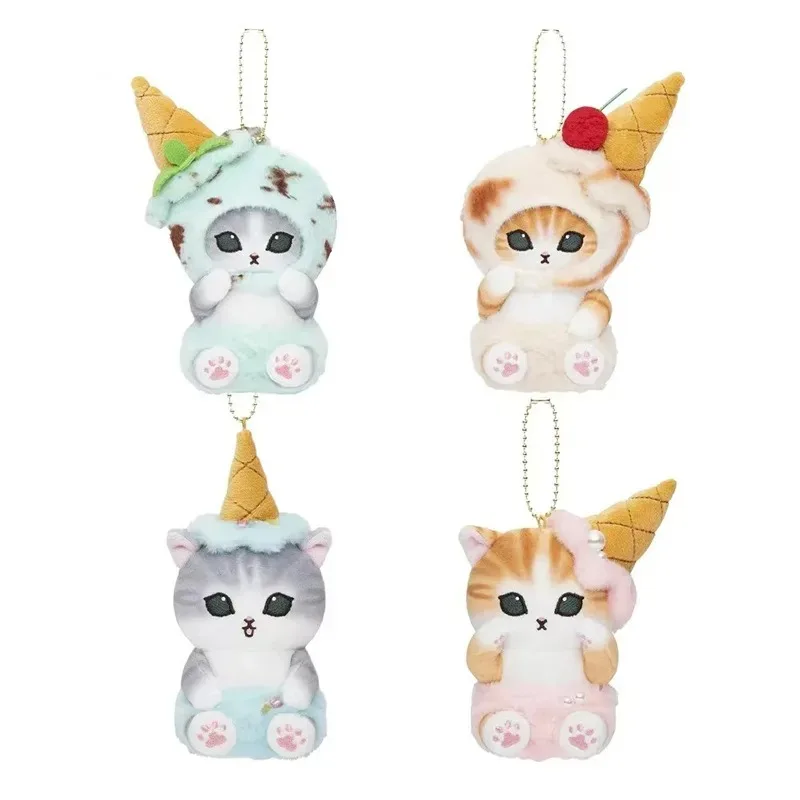 

Kawaii Mofusand Shark Cat Japanese Ice Cream Series Plush Toys Keychain Backpack Cute Pendant Boys Girls Christmas Creative Gift