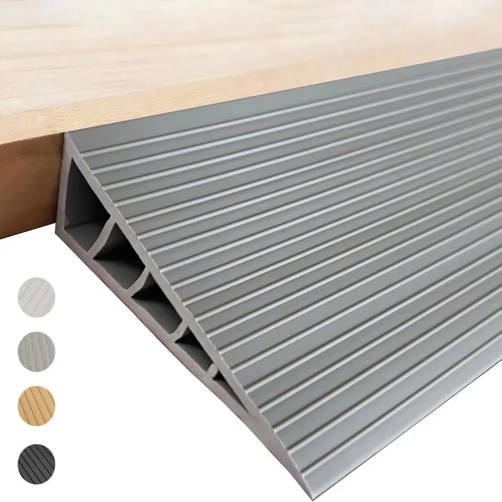 Carpet To Tile Rise Threshold Ramps 60cm Self Adhesive Wheelchairs Ramps Waterproof PVC Door Threshold Reducer Household