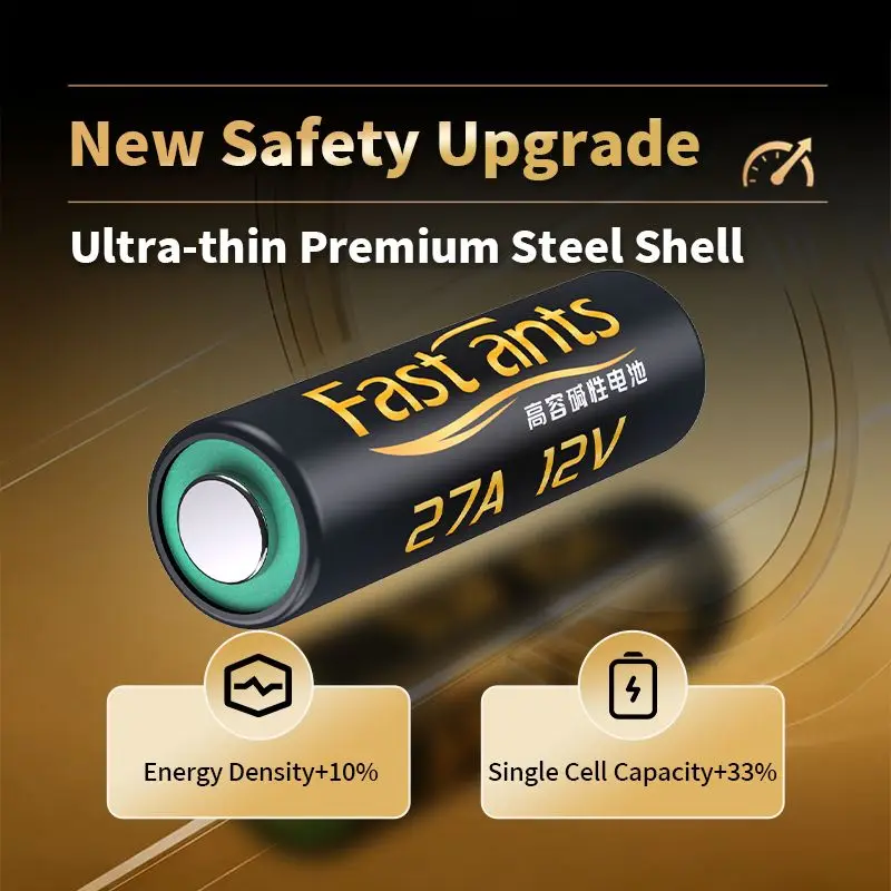 Original 27A 12V Alkaline Battery A27 V27GA MN27 GP27A L828 High Voltage for Garage Door Doorbell Alarm Electric Toys Car Remote