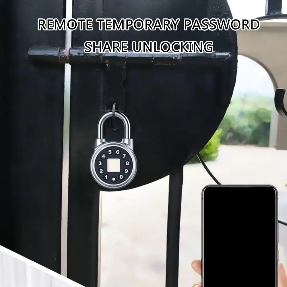 

Type C Charge Waterproof Fingerprint Padlock General Security Easy Identification Anti-Theft Security Padlock