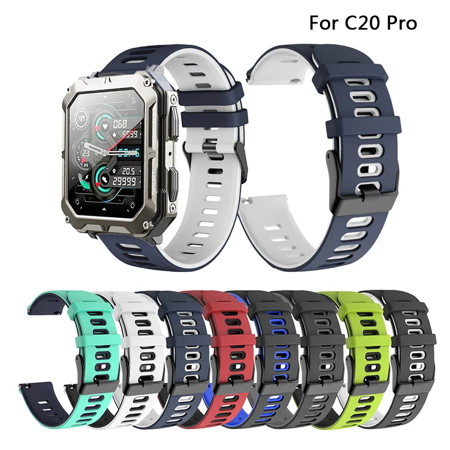 Strap for C20 Pro Watch Bands Sports Silicone Strap for NEW C20 Pro Smart Watch Bracelet