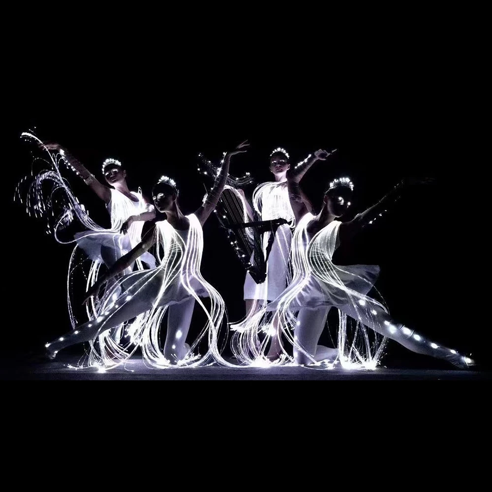 

Изменение цвета, оптоволоконный балетный костюм, юбка, светящееся платье, изменение цвета, дистанционное управление, сделай сам, индивидуальный заказ