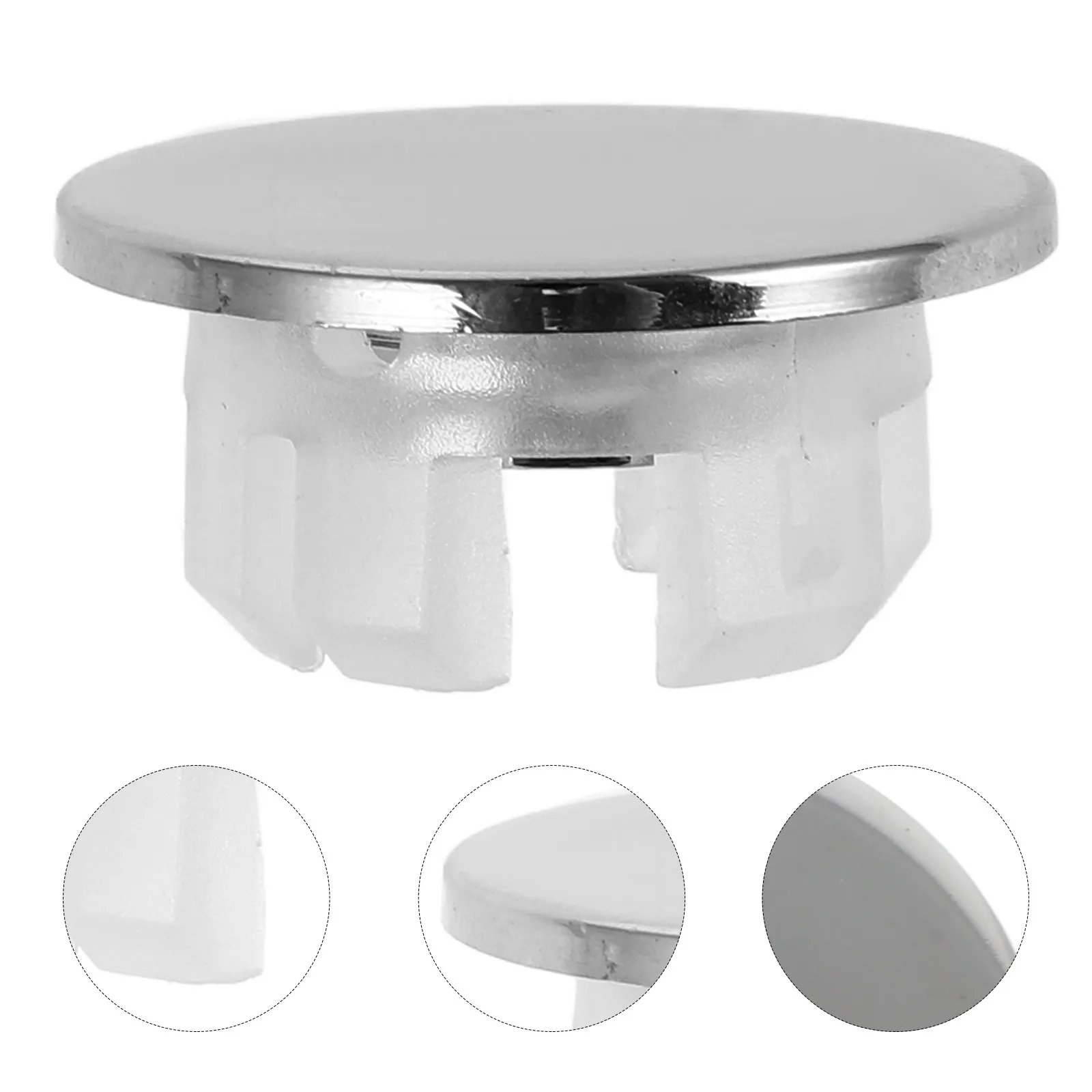 

2Pcs Sink Overflow Cover Plastic Copper Basin Drain Hole Cap for Bathroom Kitchen Washbasin Prevent Water Overflow Replacement
