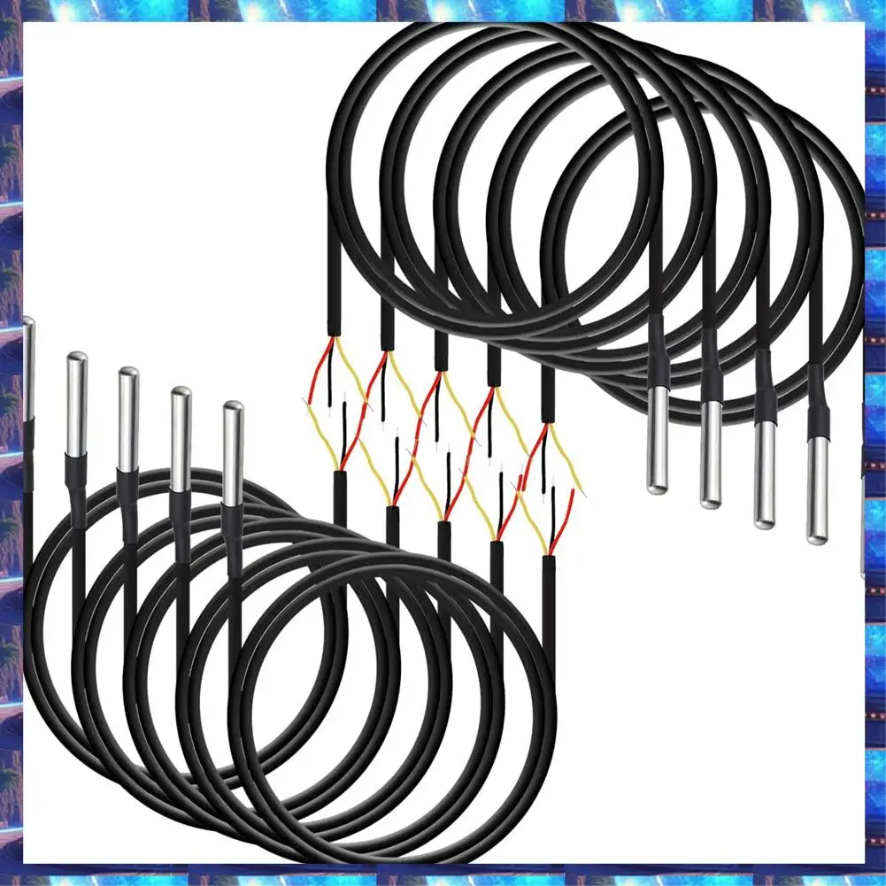 

Водонепроницаемый датчик температуры DS18B20, цифровой температурный термокабель, температура (-55 ℃ - +125 ℃ ),Водонепроницаемый DS18B20 Tempe
