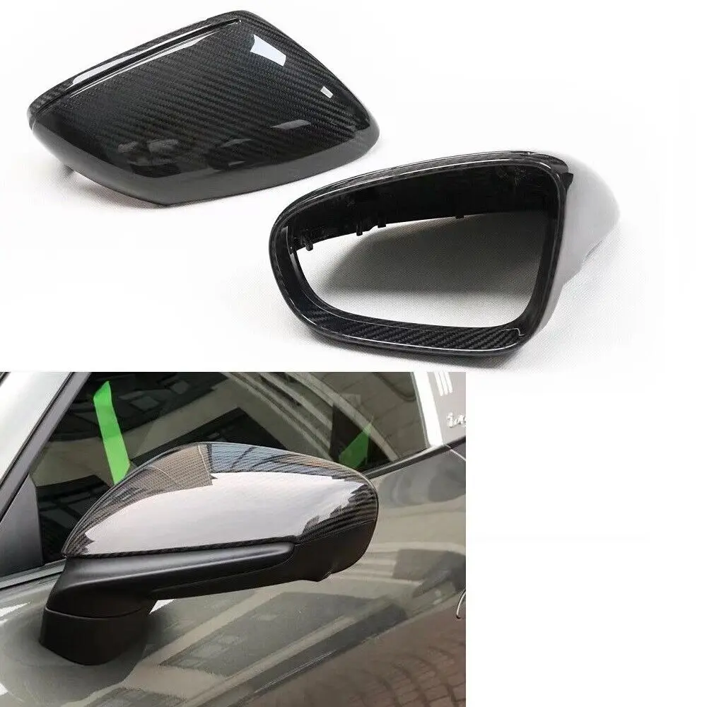 

Dry Carbon Fiber Side View Mirror Caps Replace For Porsche Taycan 911 992