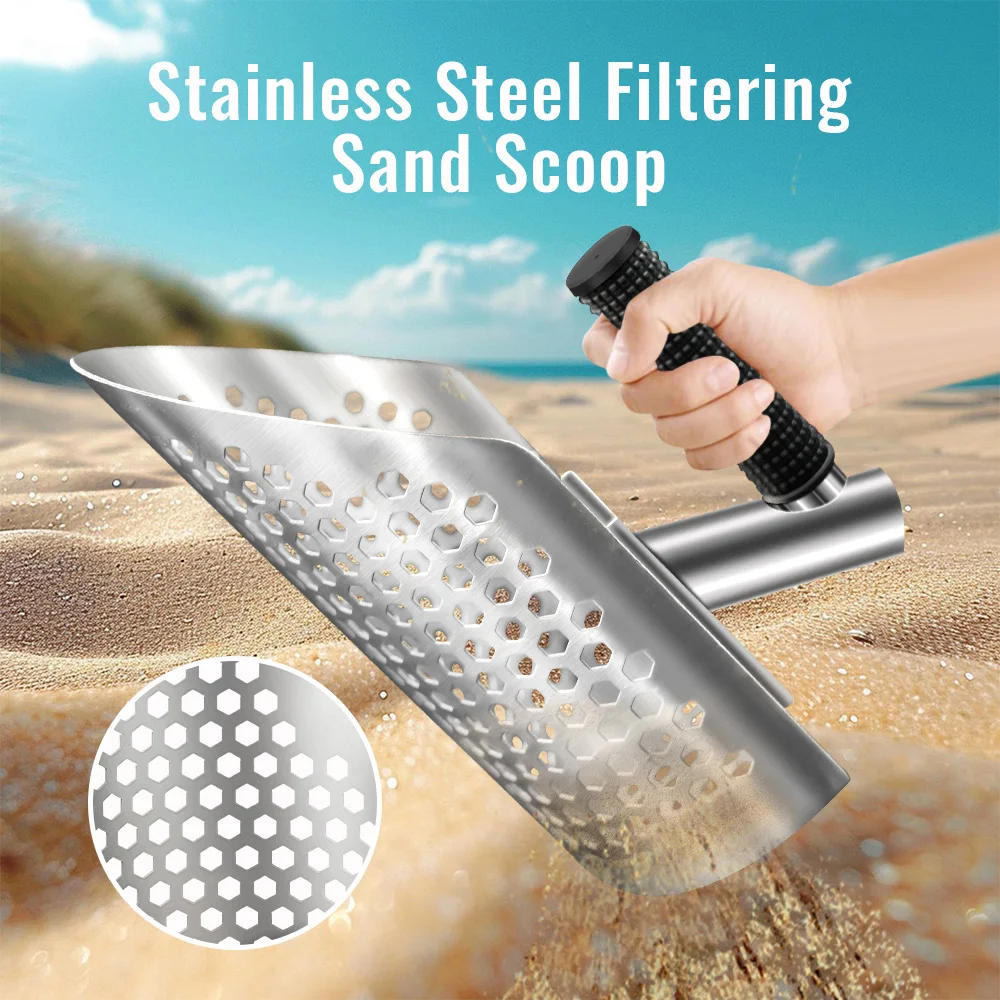 Hot sell Sand Scoop for Metal Detecting Metal Detector Beach Finds Scoop Equipment Garden Gadgets Utensils Supplies Sand Scoop