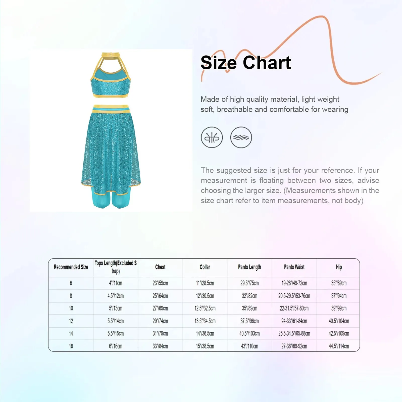 Girls Princess Belly Dance Outfit Sequin Sleeveless Crop Top with Overlay Pants Set Halloween Indian Dance Performance Dresses