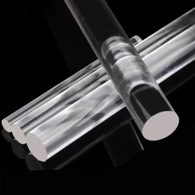 Clear Transparent Plastic PMMA Plexiglass Acrylic Rod Solid Round Bar Various Sizes