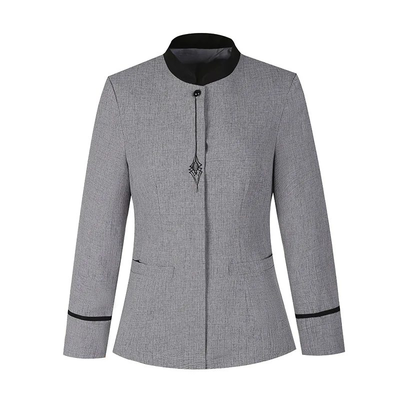 Hotel Room Cleaner Work Clothes Long-Sleeve Suit Cleaning Aunt Property Housekeeping Cleaning Clothing Female Autumn and Winter