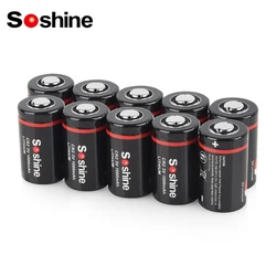 Soshine 10PCs 3V CR2 Alkaline Battery CR2 1000mah Lithium Batteries for Remote Control Doorbell Clock Keys Lamps Eletronic Lock