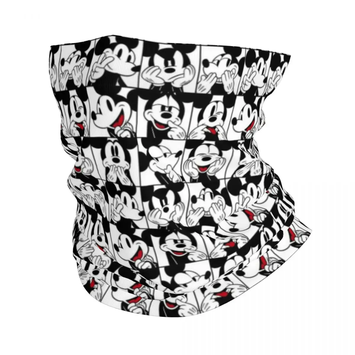 

Custom Mickey Mouse Bandana Winter Neck Warmer Men Windproof Wrap Face Scarf for Ski Gaiter Headband