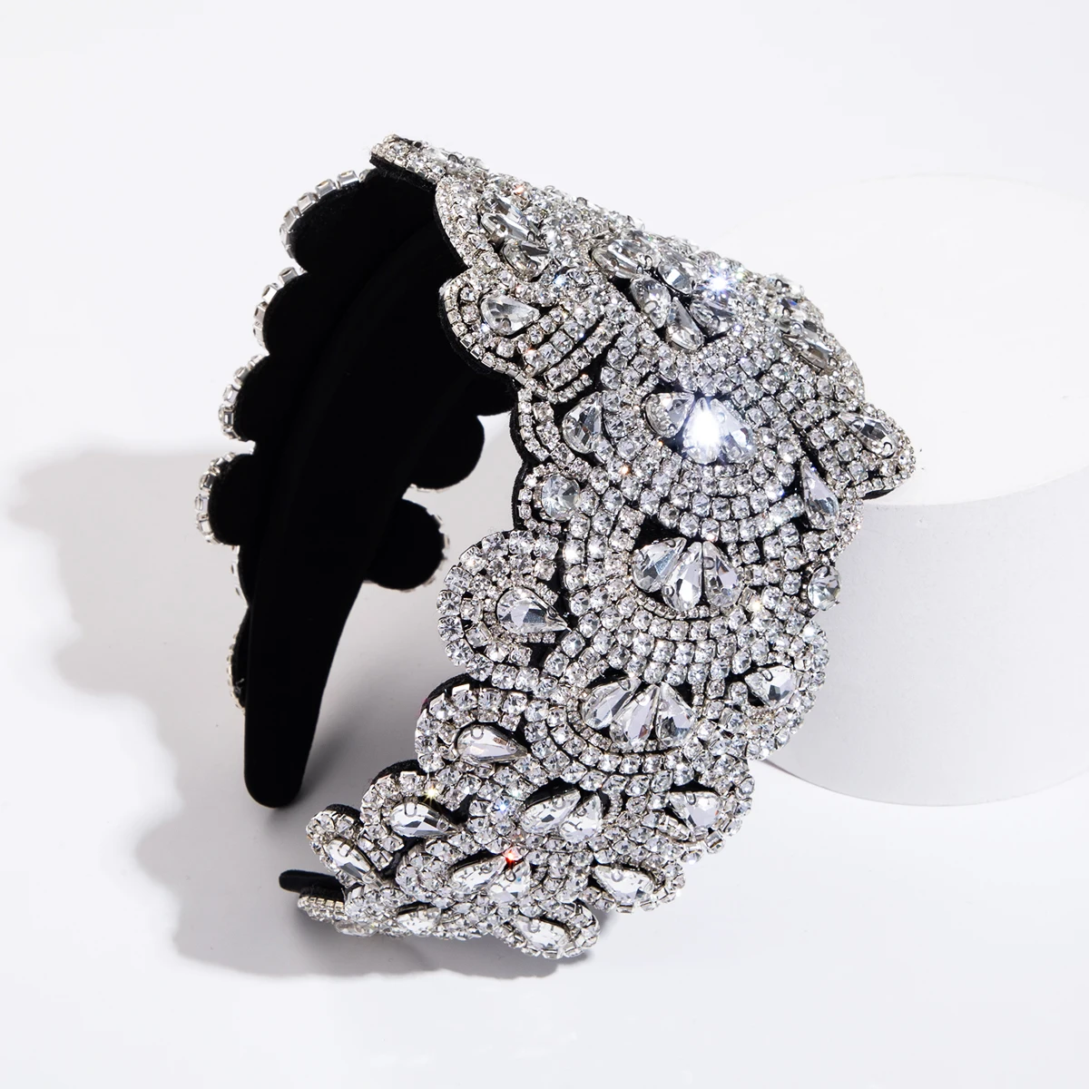 INS Style Hair Accessories With Rhinestone Hair Bands For A Premium feel, Personalized And Widened Headband