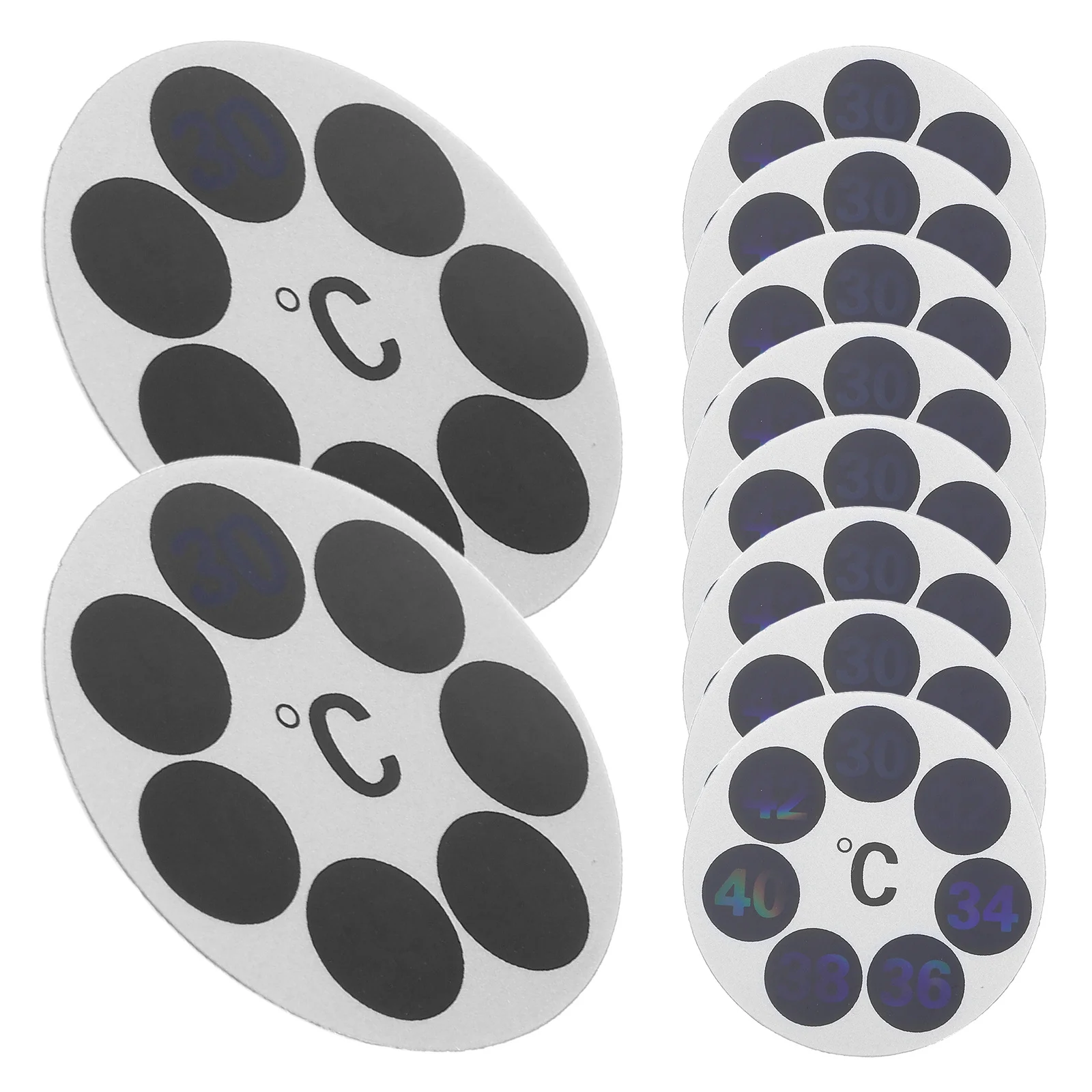 

10pcs Temperature Test Card Round Water Thermometer Sticker For Bathtub Kids Bath Safety Waterproof Adhesive Indicator Portable