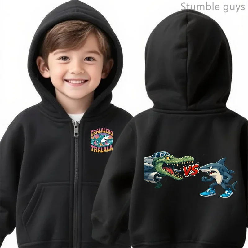 

Italian Brainrot Animals Kids Cotton Hoodie Tung TungTung Sahur Long Sleeve Tops for Child Funny Sweatshirts Cute Tee Clothing