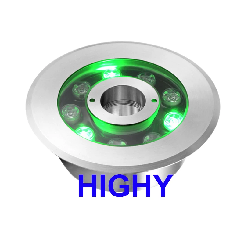 4-wire external control RGB Led fountain light 9W18w Led Pool Light Free DC12V DC24V Underwater Lights Fountains Waterproof Ip68