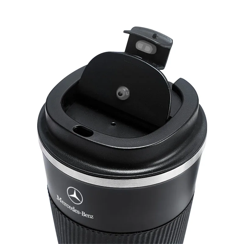 Stainless Steel Coffee Thermos Mug Car Vacuum Flask Travel Thermal Cup For Mercedes Benz AMG W177 W176 X166 X167 C257 C218 X253