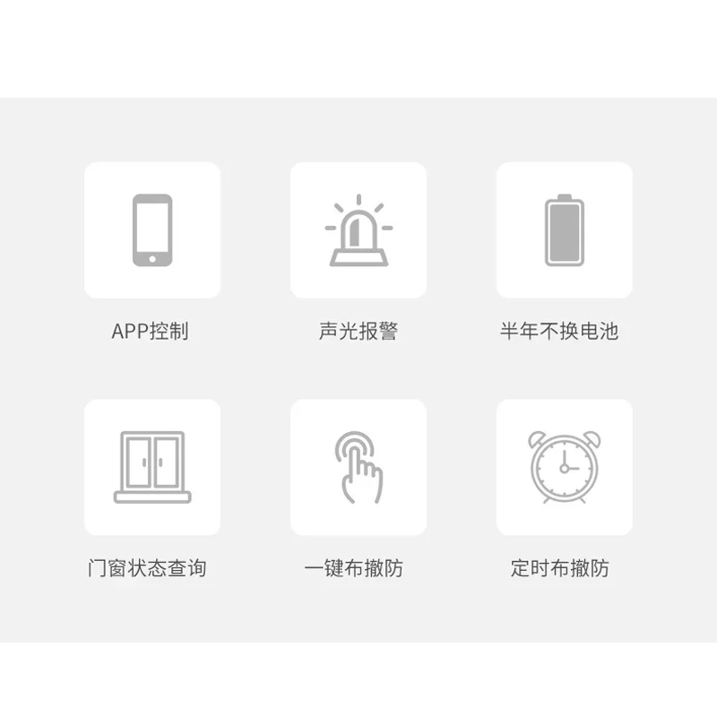 Tuyawi-fi alarma magnética para puerta y ventana, enlace de escena, antirrobo, teléfono móvil, vista remota, recordatorio de aplicación