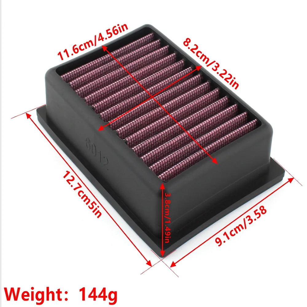 For BMW C650GT C600 Sport C650 GT C600 2012-2020 Washable High-Flow Air Filter BM-6012 Motorcycle Accessories Kit Set