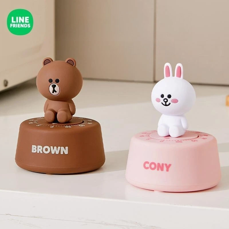 Line friends Brown Cony Sally Timer Creative High Color Value Animation Doll Student Time Management Special Electronic Timer view 6