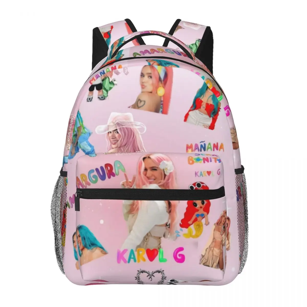 Manana Sera Bonito Karol G Printed Lightweight Casual Schoolbag For School, Outdoor, Shopping, Office 16in