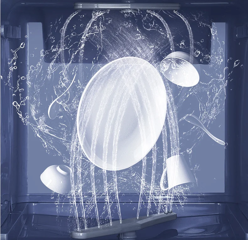 Mini Automatic Electric Dishwasher for Kitchen Portable and Compact Household Design