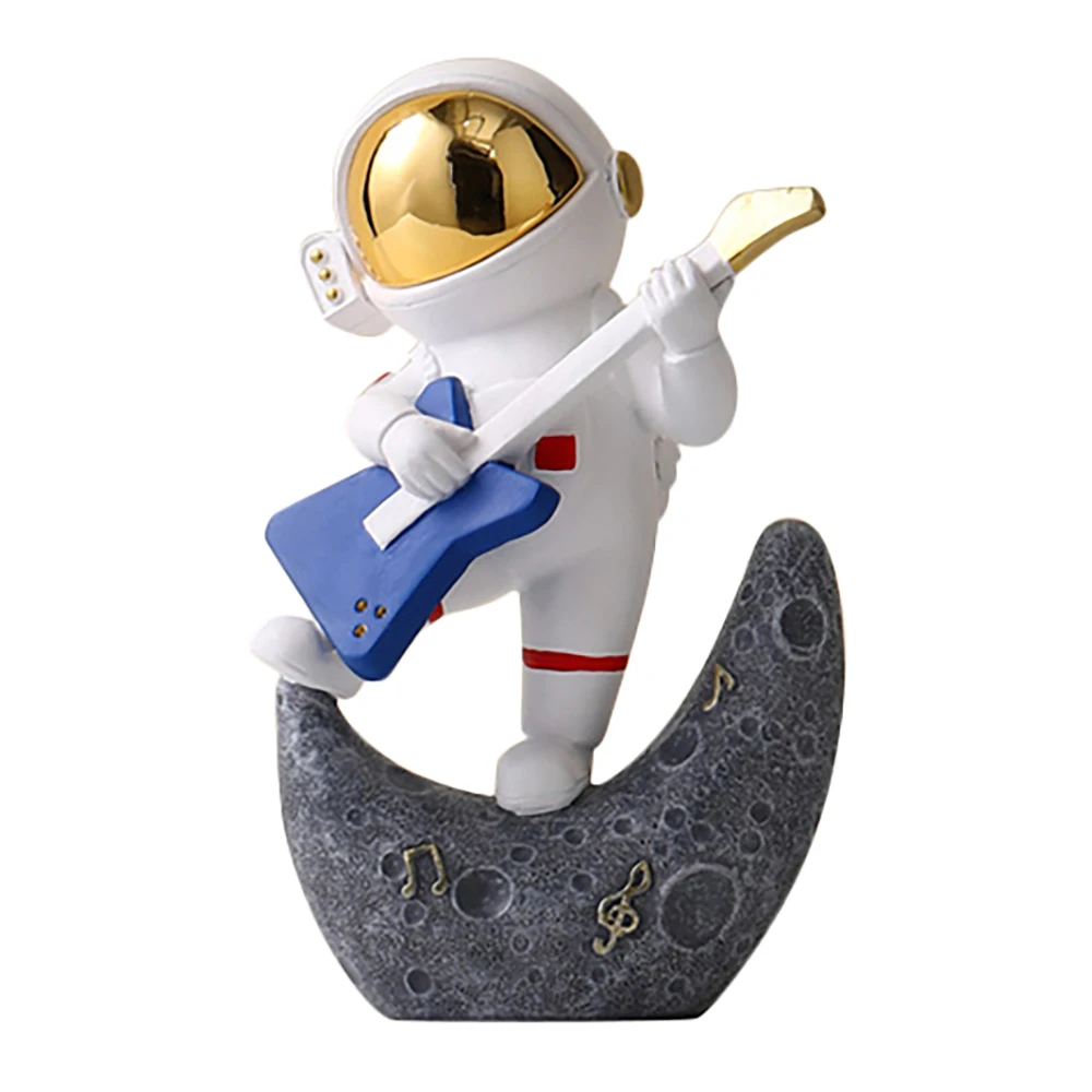 Creative Spaceman Sculptures Resin Music Astronaut Home Decor Figurines Desktop Home Decoration Astronaut Model Statue A