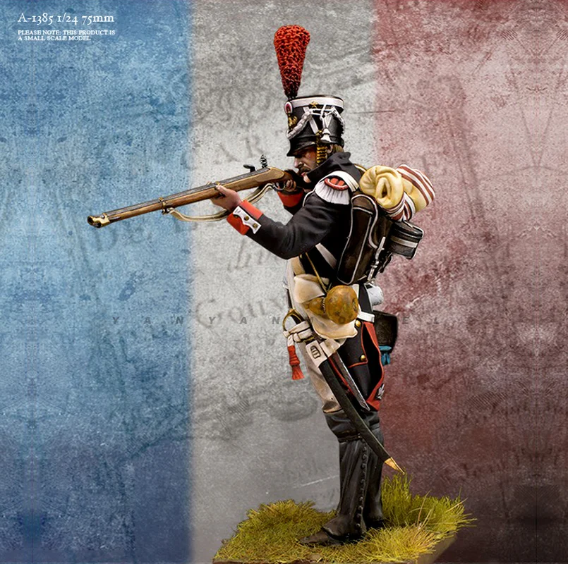 

1/24 Resin Model Figure Infantry Gk Micro Miniature 3d Printed White Model Toy Unassembled And Unpainted Kit