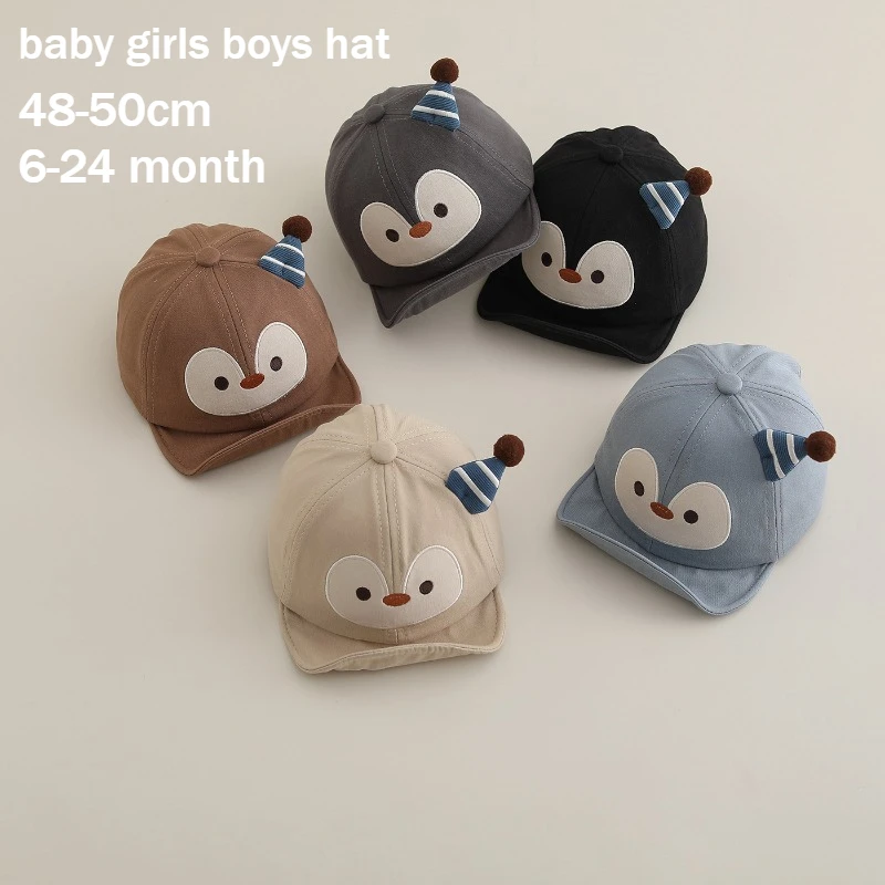 Baby Hat Spring Summer Sun Cap 48-50cm 6-24 Months Cute Duckbill Girls Boys Cap Toddler Infant Thin Sunscreen Baseball Kids Cap