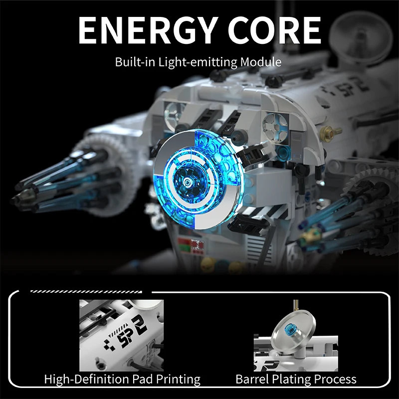 Technical Programming Hexapod Robot Science Fiction War Machine Building Blocks City Remote Control Robots Bricks Toys Boys Gift view 5