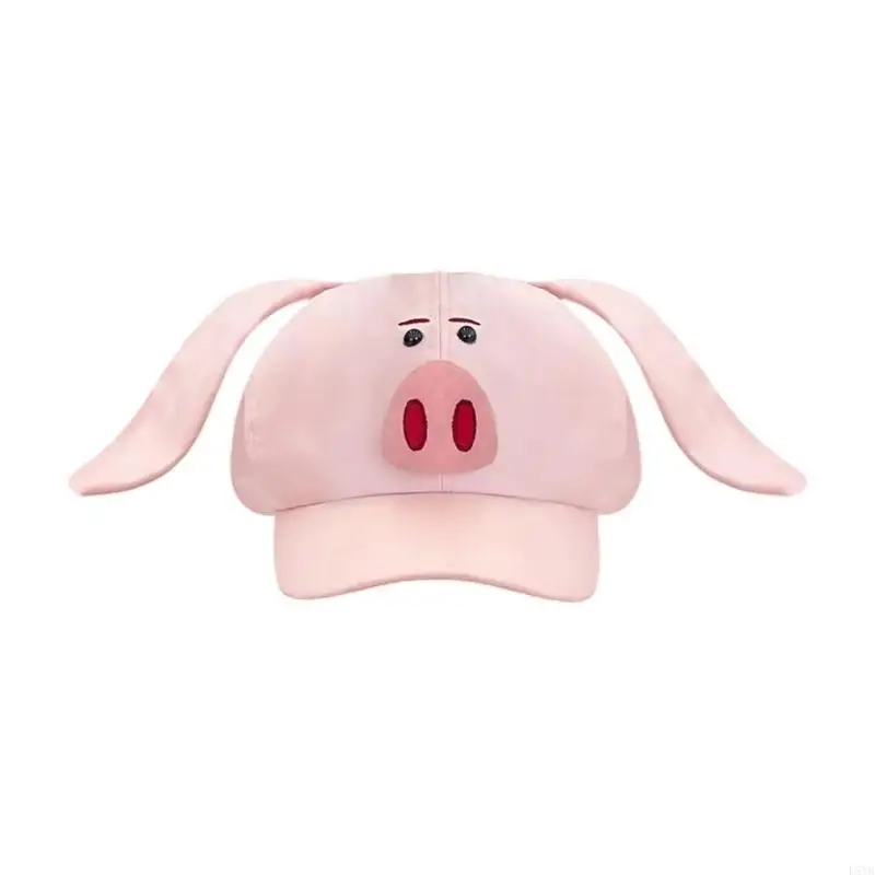 

L5YA Novelty Stylish Cabbie Hat for Men Women Hat Pink Vintage Cabbie Caps Unisex Headwear Cosplay Wear