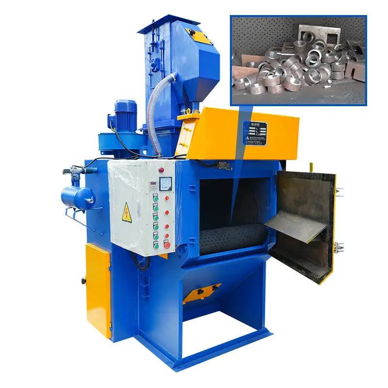 Automatic Tumble Belt Blaster Machine Metal Surface Cleaning Blasting Cabinet