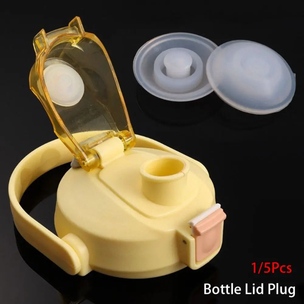 1/5Pcs Silicone Bottle Lid Plug Coffee Cup/Travel Tumbler/Mug/Vacuum Bottles Water Bottle Accessory Seal Plug Non Spill