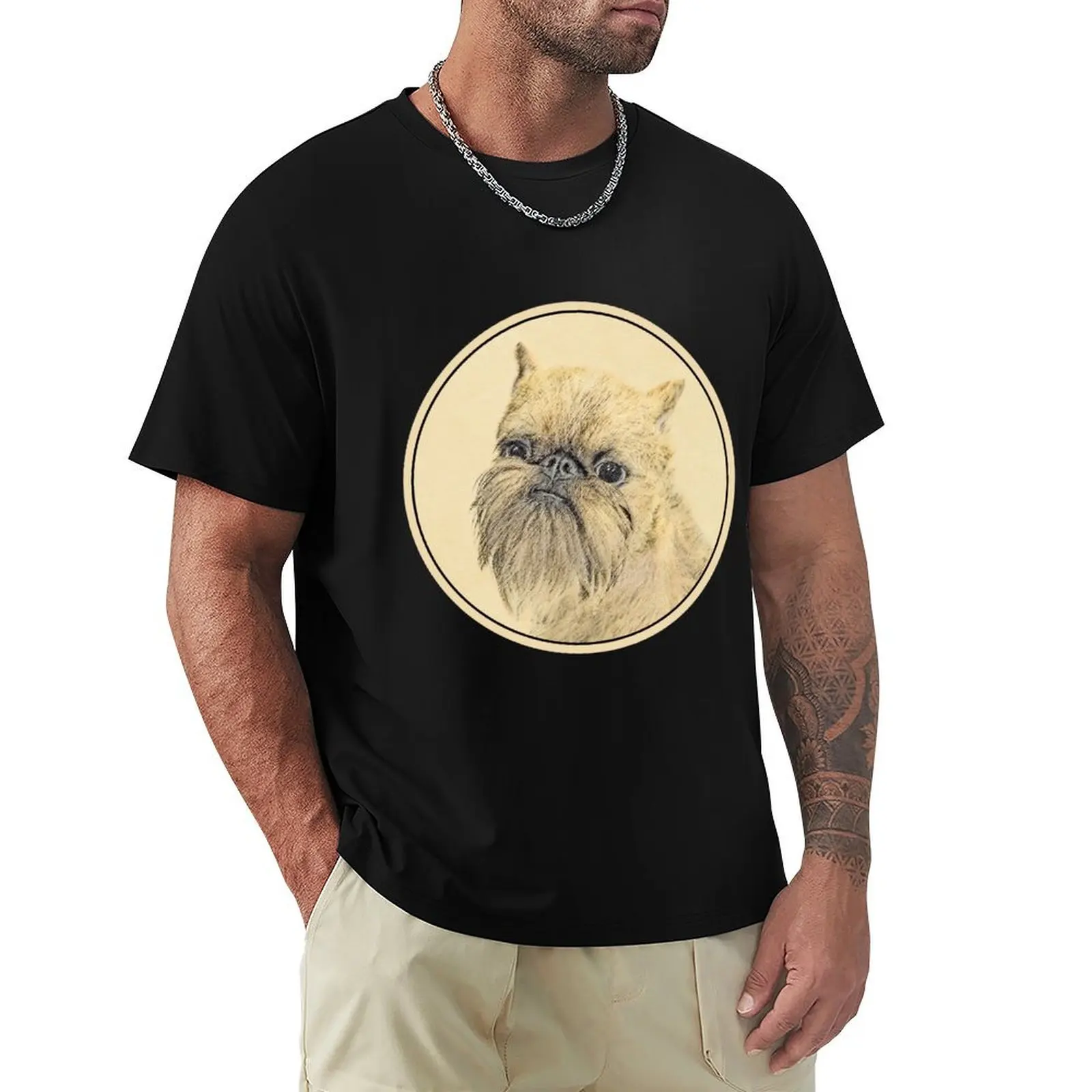 

Brussels Griffon Rough T-Shirt summer clothes anime figures anime shirt designer shirts mens designer t shirt