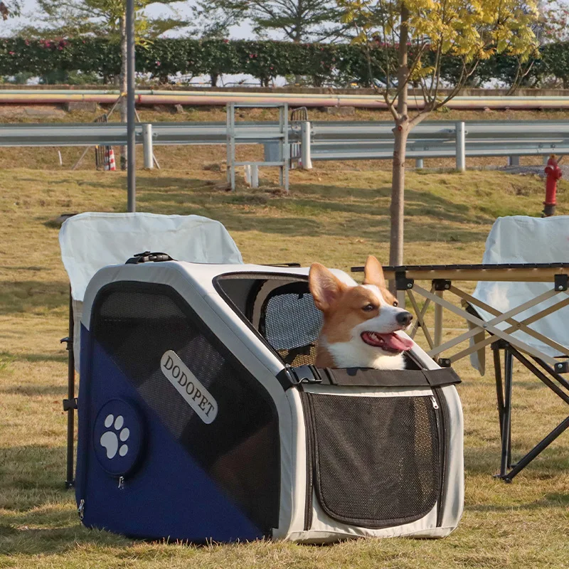 

2025 High Quality Pet Car Cage for Long-distance Travel, Specifically Designed for Dogs. Portable and Foldable Large Dog Bed