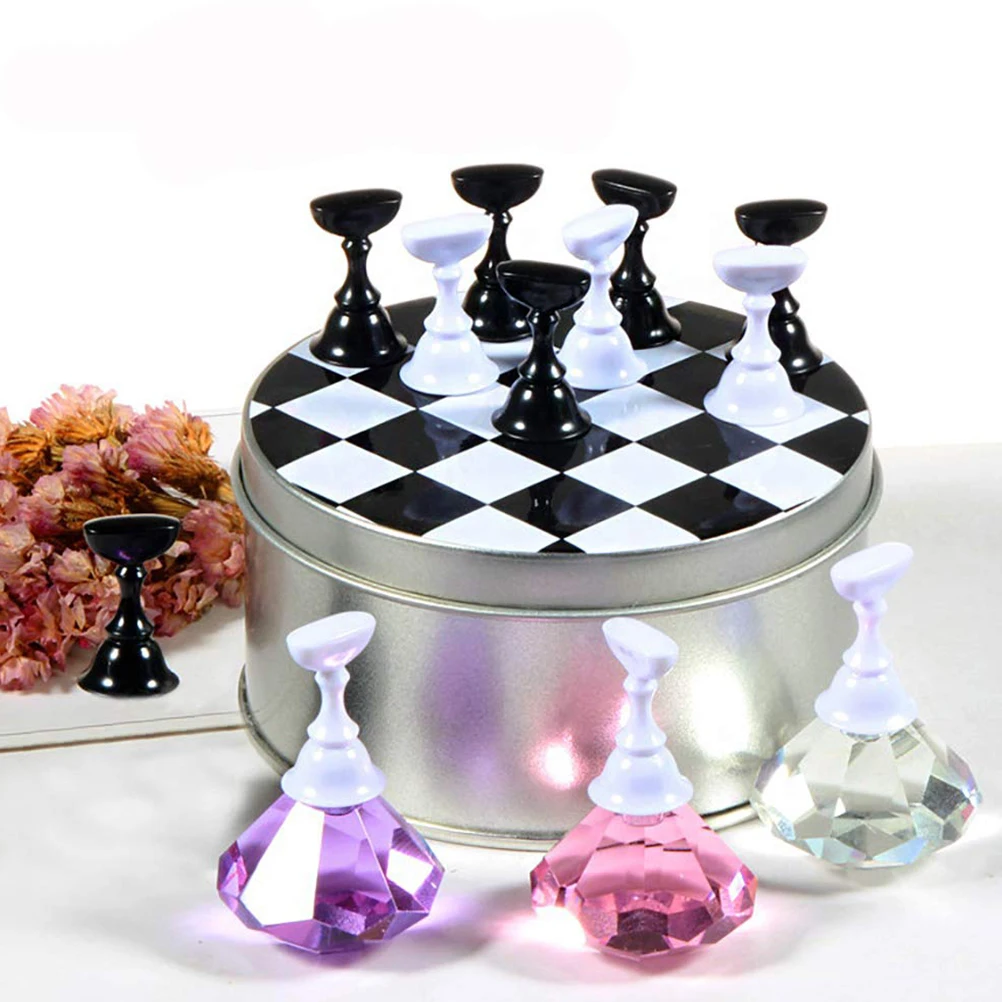 

Nail Practice St Display Detachable Reorderable Durable Practical Long Term Use False Nails Tip Insertion Art Tool Salon Home
