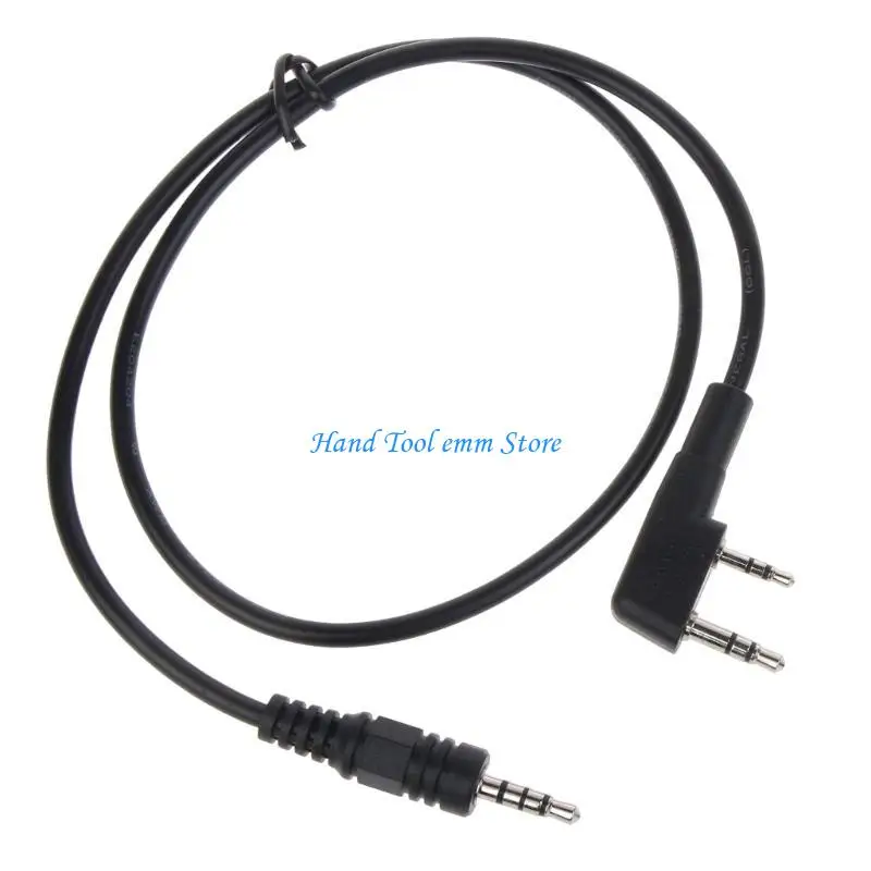 H37F لـ UV-B5 UV-B6 TK-2107 TK-2118 TK-2160 قابس موصل سماعة رأس الراديو إلى كبل تحويل واجهة مكبر الصوت 3.5 مم