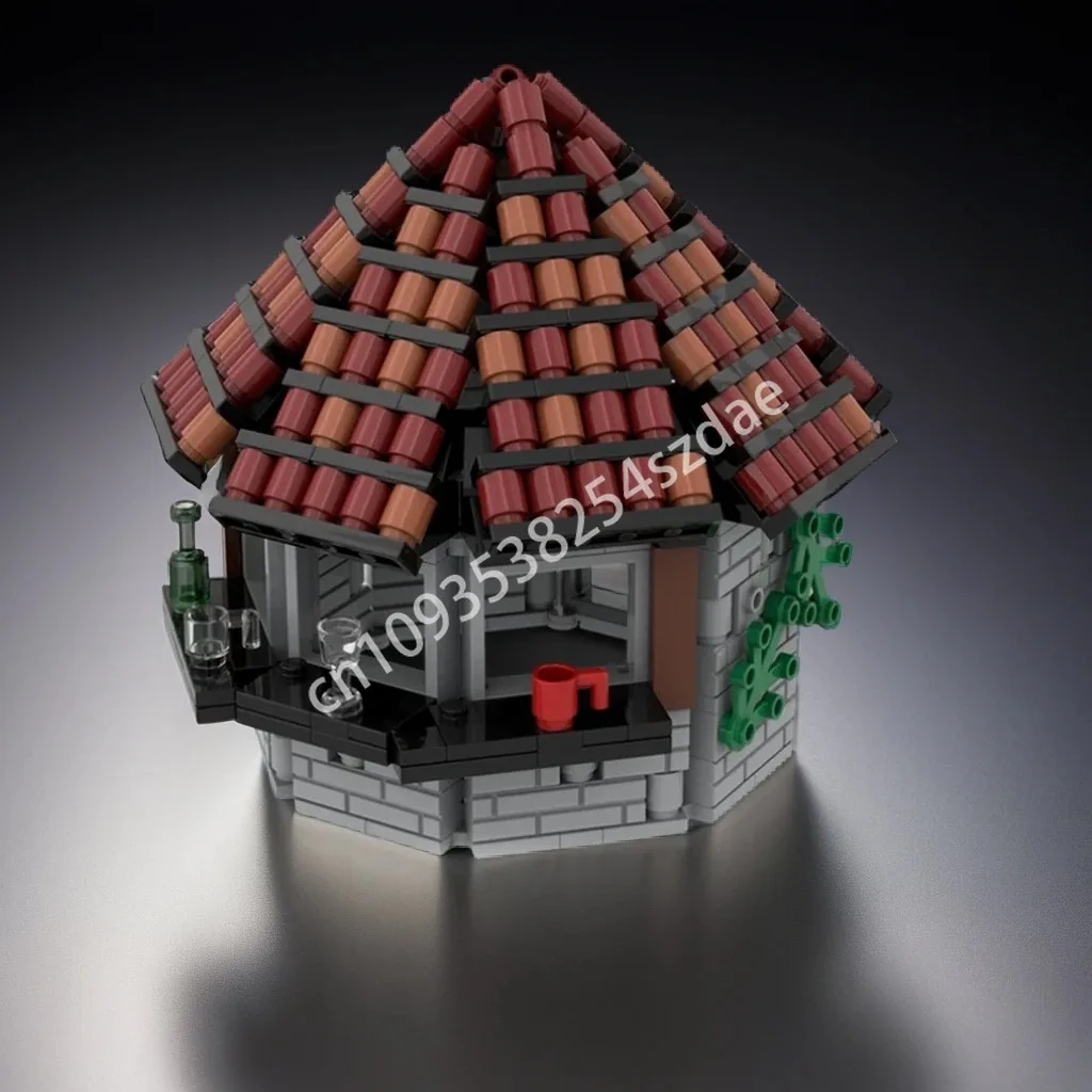 

447pcs MOC Small Food Stall City Building Blocks Solve the problem up teenager Adult collector Children's Christmas toy Gift