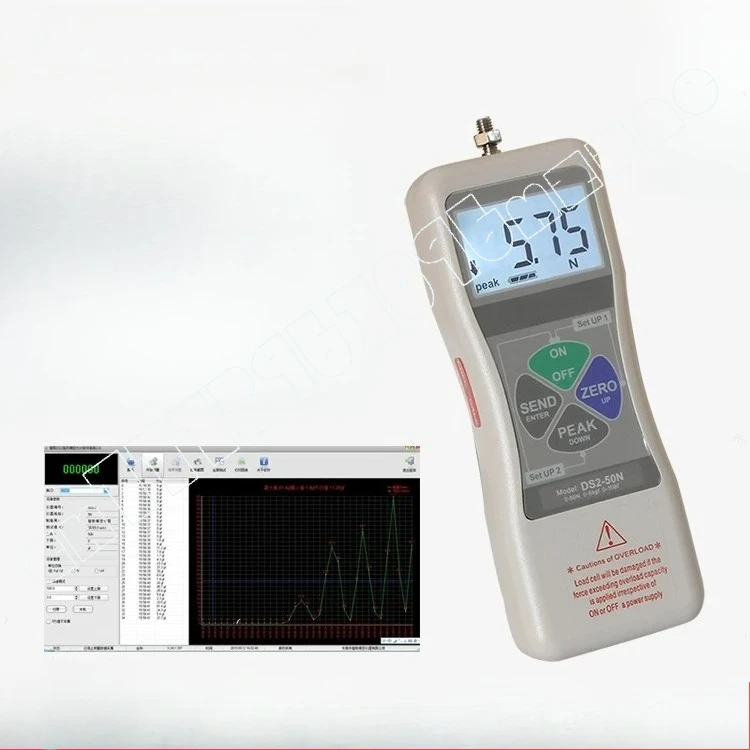 High-precision DS2 series digital push-pull gauge 0-100 kg dynamometer pressure gauge tensile testing machine