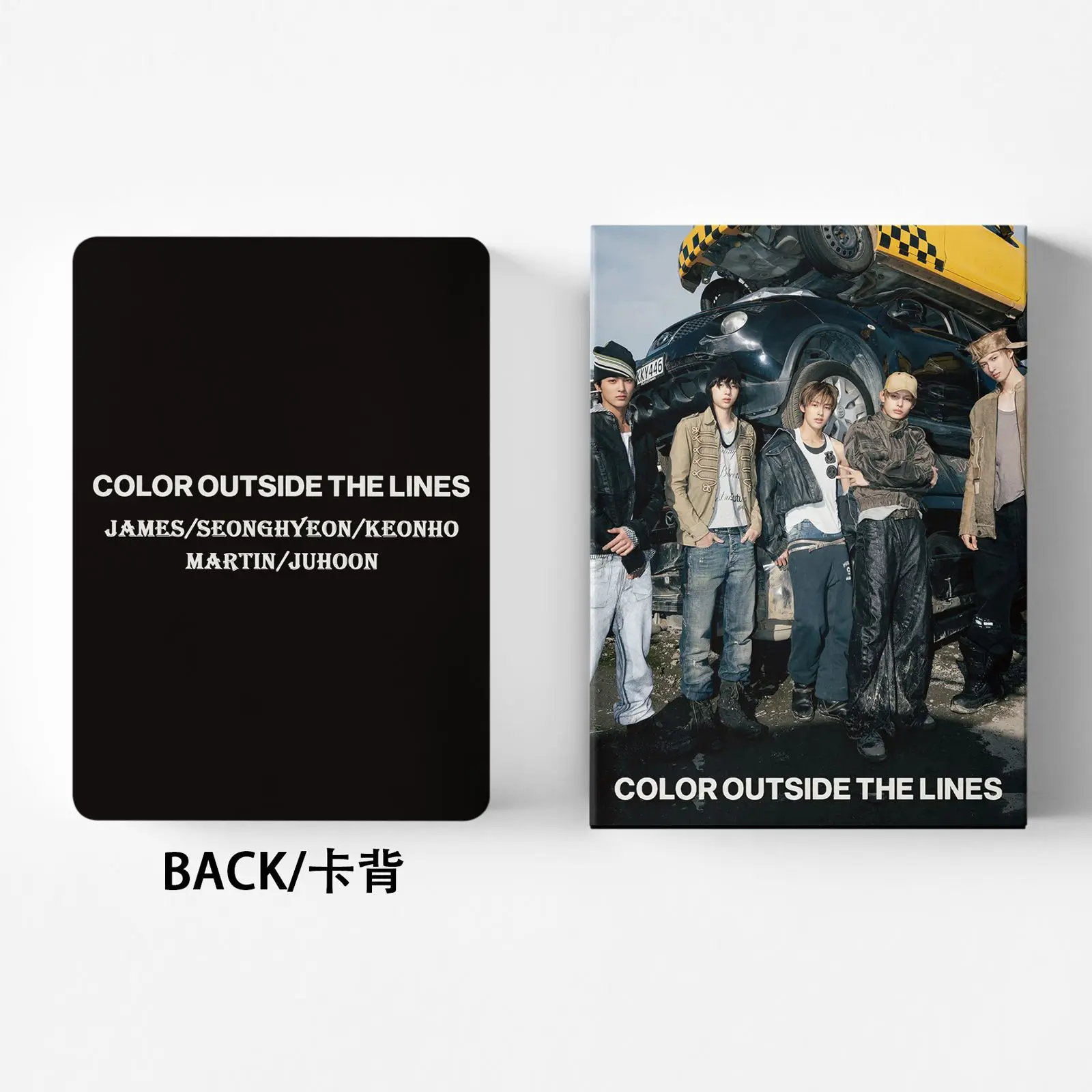 55pcs CORTIS COLOR OUTSIDE THE LINES lomo Star Photocards Photo Lomo Cards Fans Collection Printed Cards