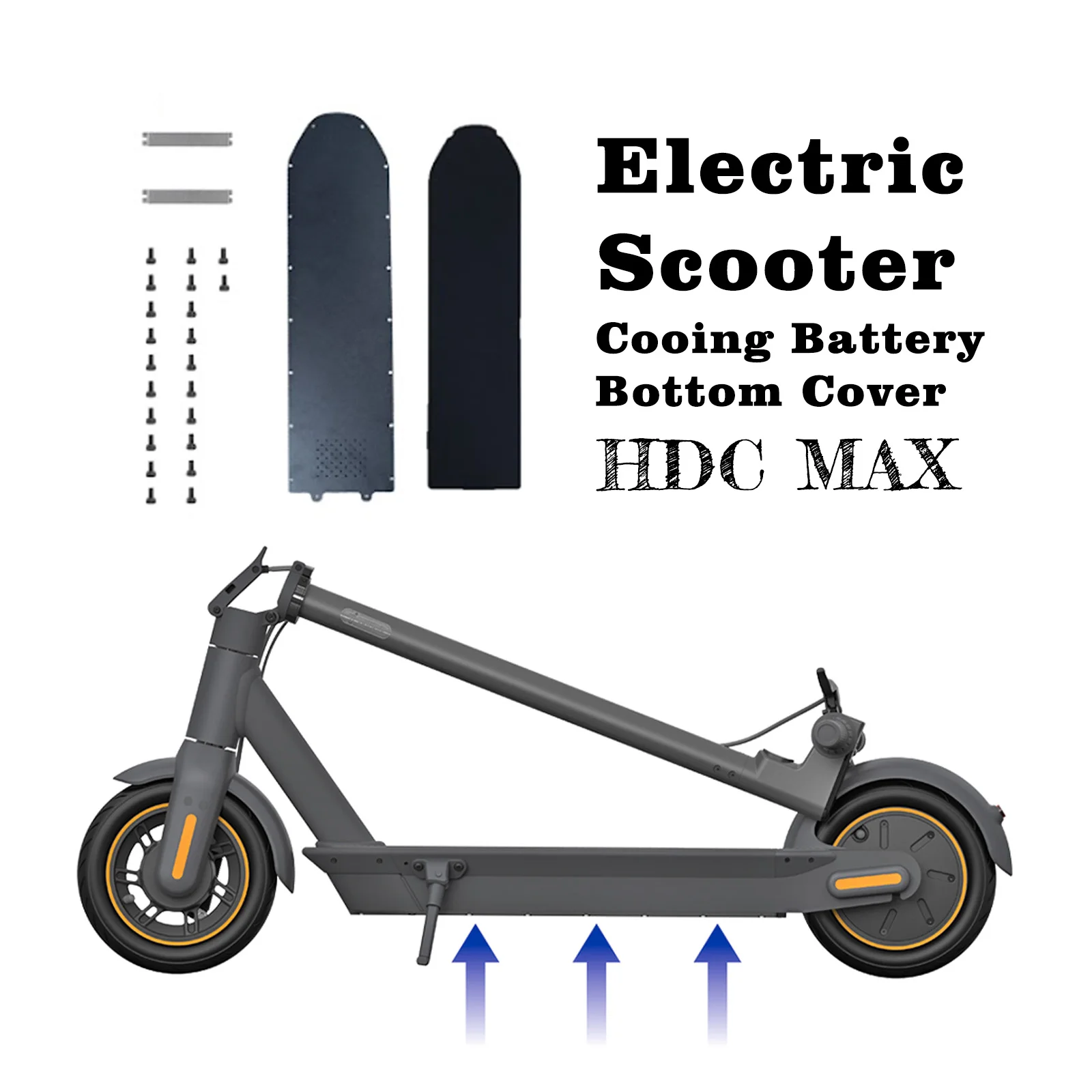 

Monorim HDC Max Cooing Battery Bottom Cover for Segway Nienbot Scooter Max G30 D/E/DII/EII to Upgrade Heat Dissipation